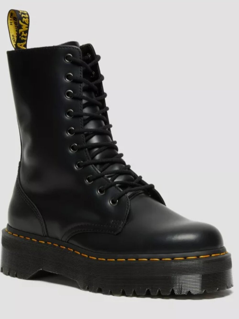 NWOT Dr. Martens Jadon Hi black smooth leather boots, women's size 7